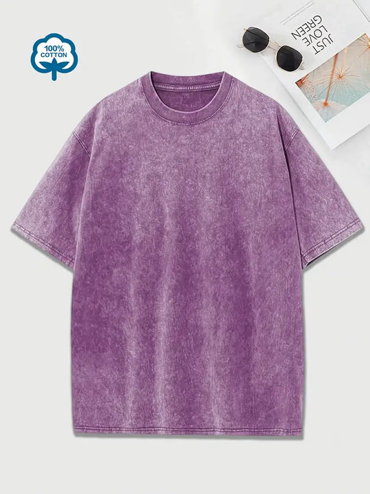 EB | Baumwoll-T-Shirt mit Rundhalsausschnitt