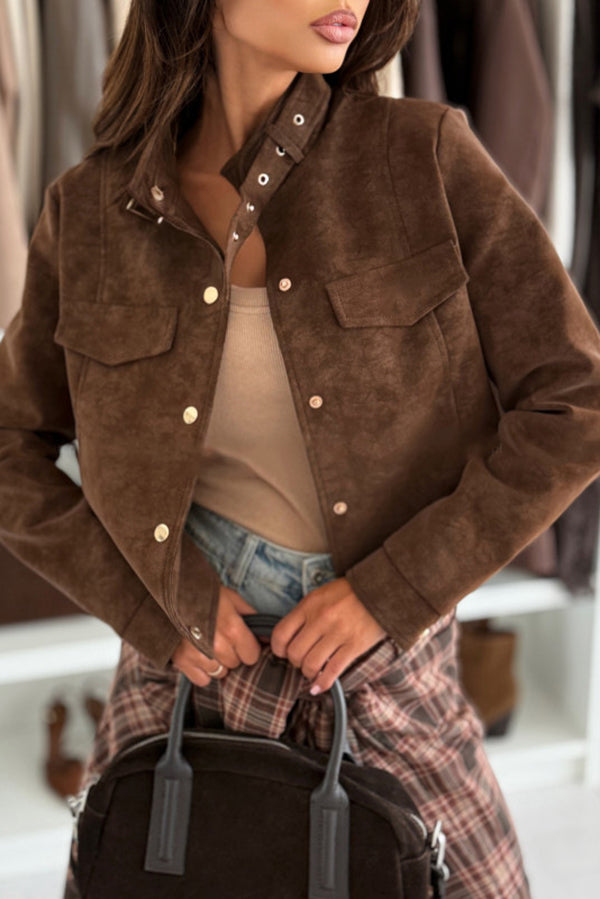 EB | Langarm Casual Jacke mit Knöpfen