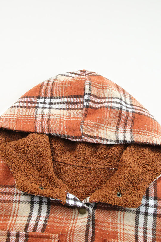 EB | Gepunktete Jacke mit Kapuze Weiches Plüschfutter Perfekt für Kalte Tage
