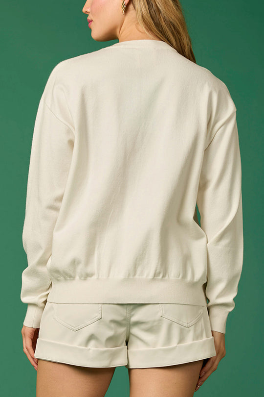 EB | Weihnachtssoldat Pailletten Mode Lässiger Sweatshirt