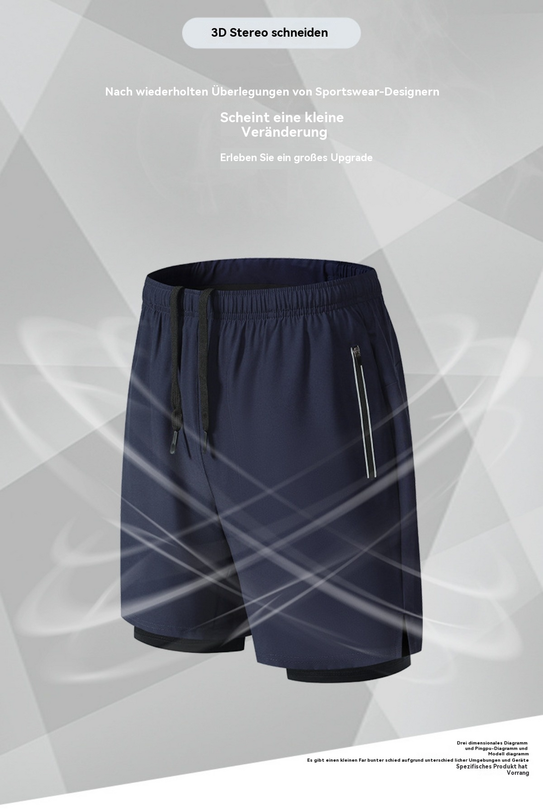 EB | Große, doppelt gefütterte Sportshorts