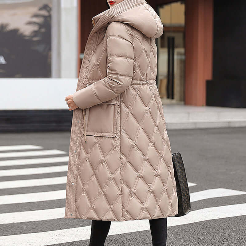 EB | Damen gepolsterte Kapuzen Winterjacke