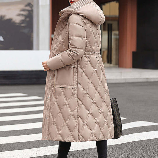 EB | Damen gepolsterte Kapuzen Winterjacke