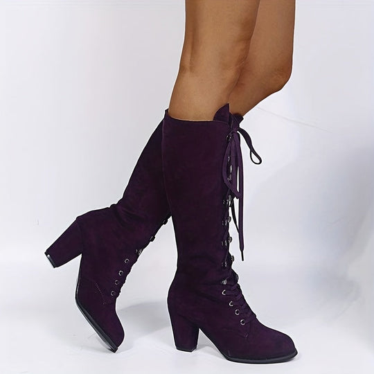 EB – kniehohe, bequeme lange Winterstiefel für Damen