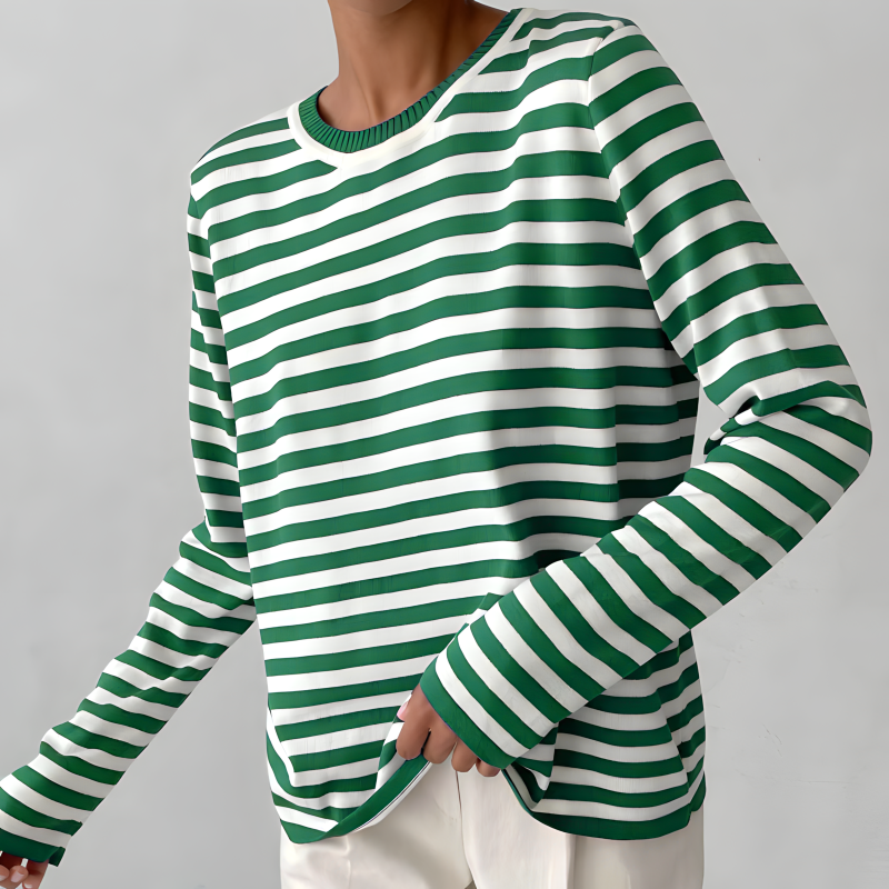 EB | Gestreiftes T-Shirt Luxus Komfort Und Stil