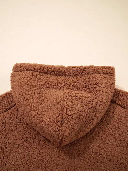 EB | Damen Relaxed Fit Zip Up Teddyjacke