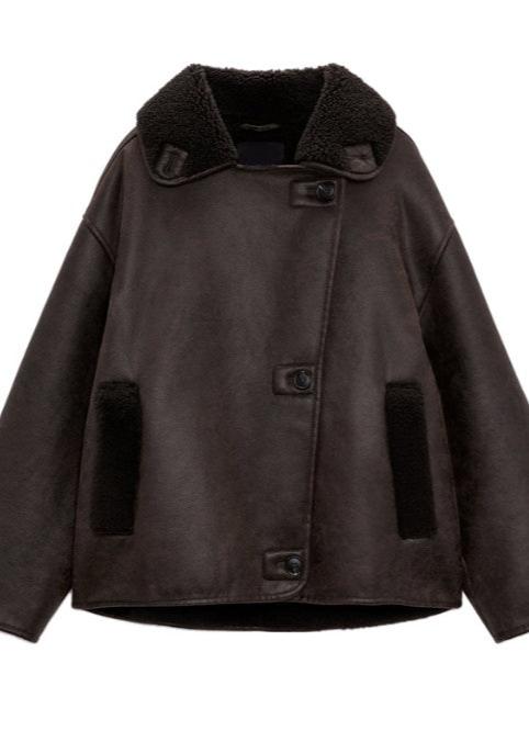 EB | Stil Doppeltseitige Kunstlederjacke