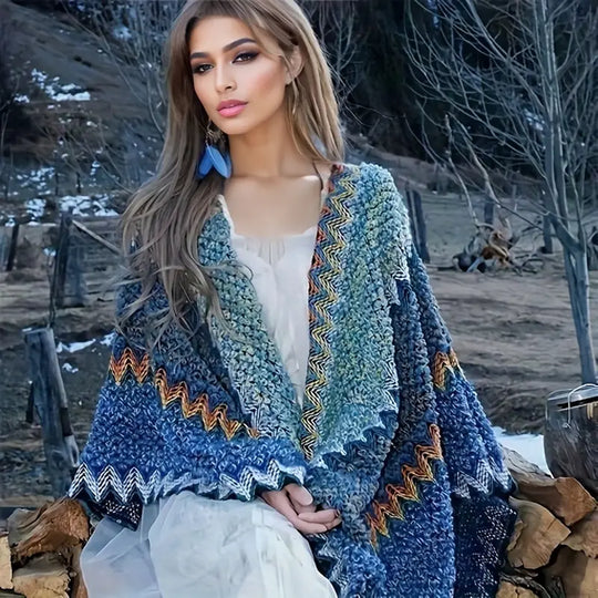 EB | Winter Poncho Strickschal