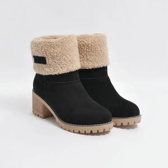 EB | Damen Weiche Wasserdichte Stiefel mit Wollfutter