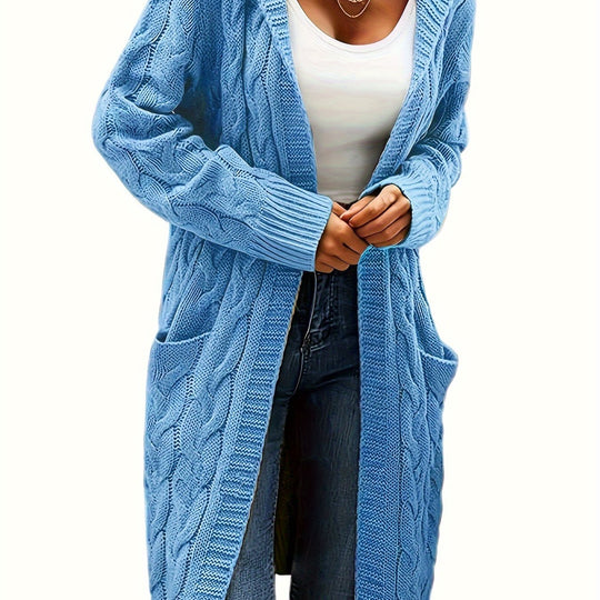 EB | Langstrickjacke mit Kapuze