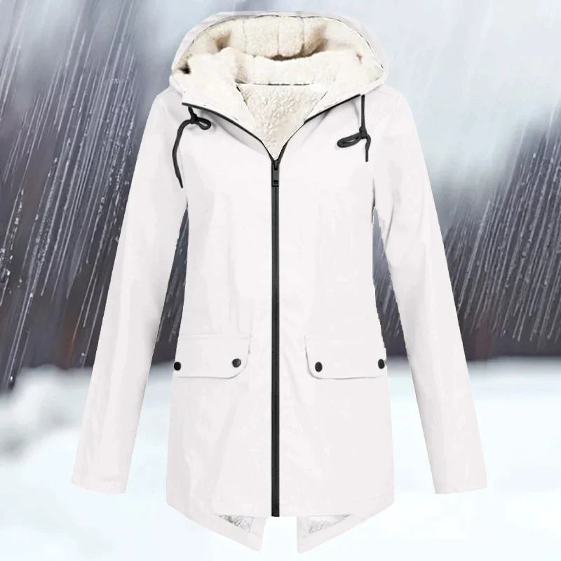 EB | Wind und Wasserdichte Jacke mit Kapuze und Verdickung