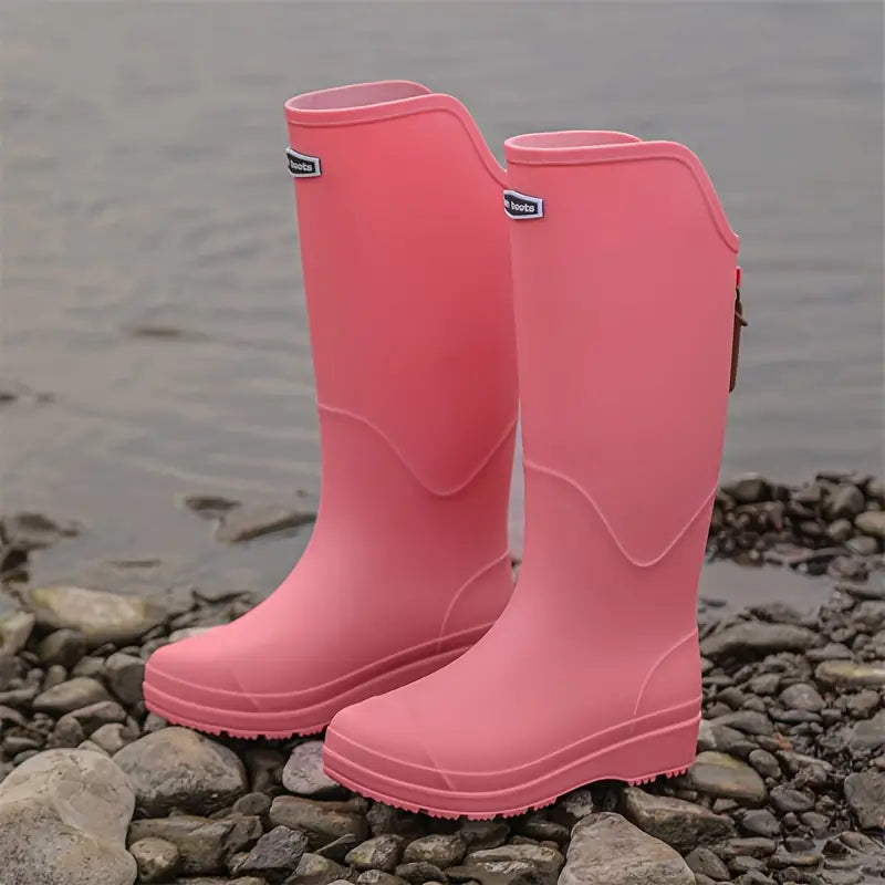 EB | Damen wasserdichte Gummistiefel aus PVC mit rutschfester Sohle