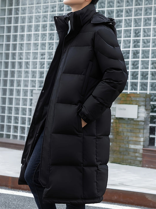 EB | Lange Pufferjacke mit Kapuze Polyester Isolierend und Stilvoll