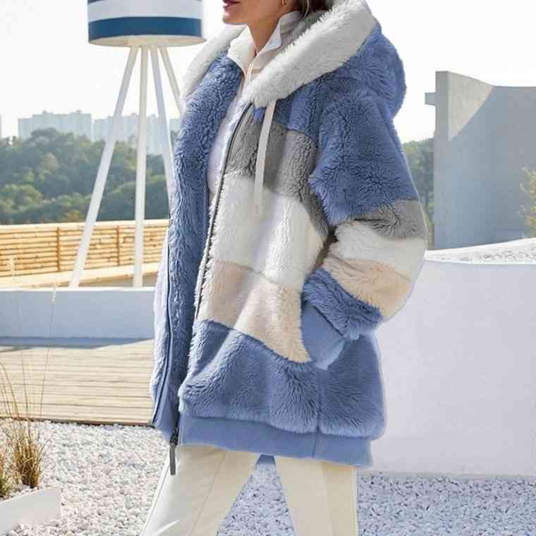 EB | Color Block Zip-Up Kapuzenjacke