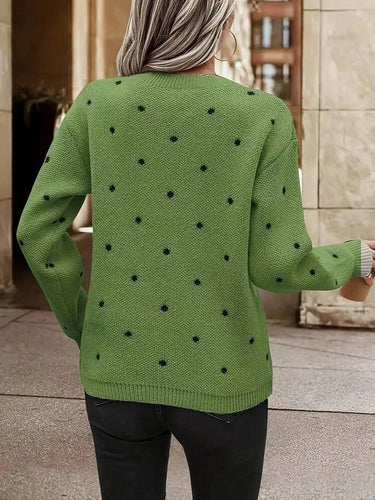 EBMode – langärmliger poker-dot-pullover