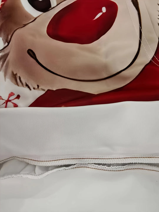EB | Hoodie mit Weihnachtsdruck Polyester Frohe Weihnachten Rentier Design