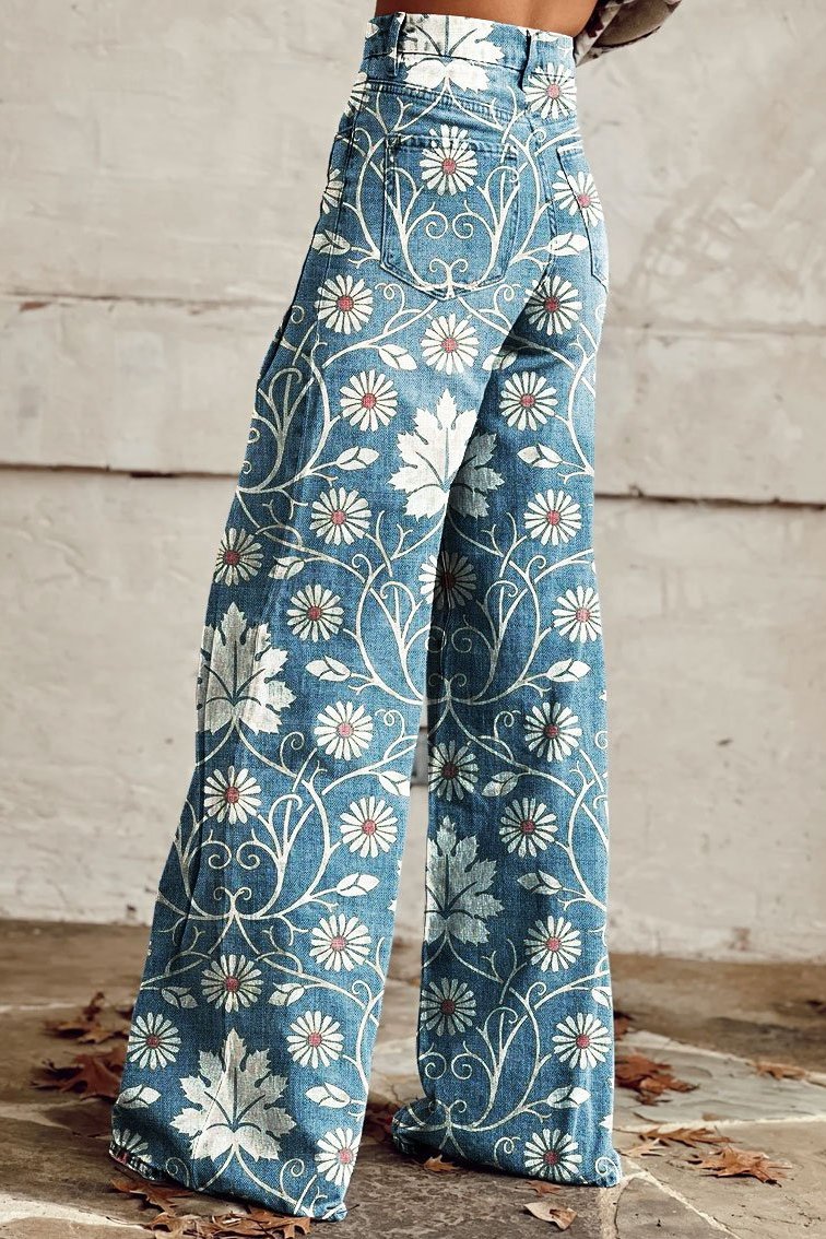 EB | Stilvolle Hose mit Blumigem Charme für Frauen
