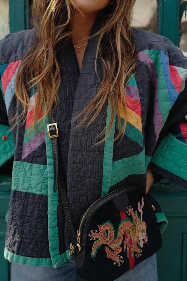 EB | Bedruckte Patchwork Baumwolljacke
