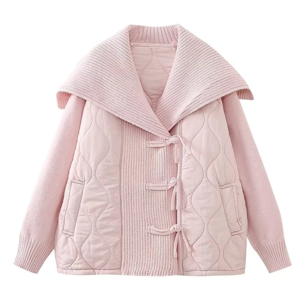 EB | Oversized Damenjacke mit Lässigem Marinekragen