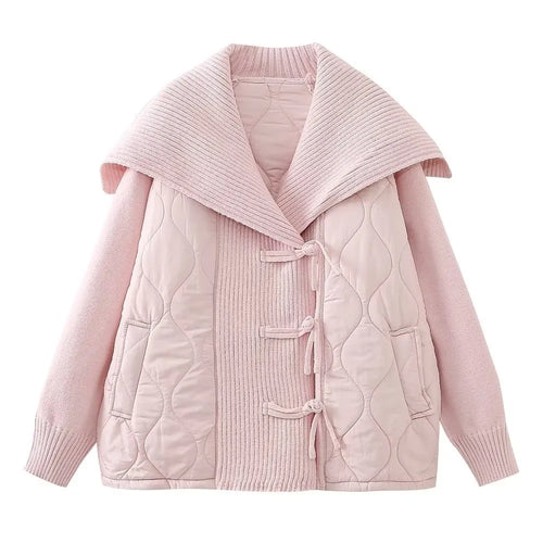 EB | Oversized Damenjacke mit Lässigem Marinekragen