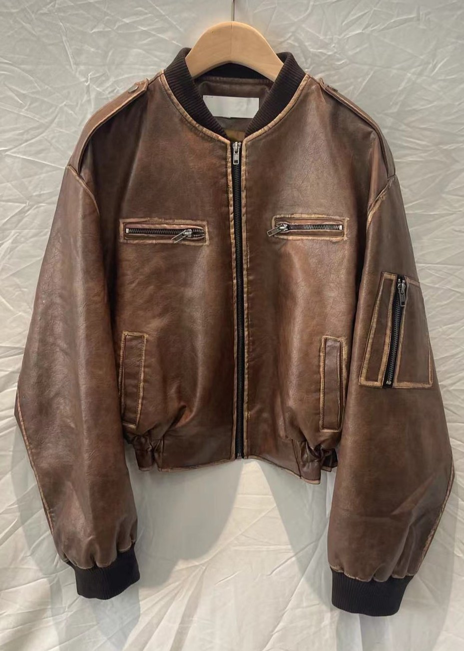 EB | Leder Bomberjacke