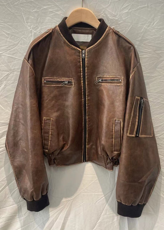 EB | Leder Bomberjacke