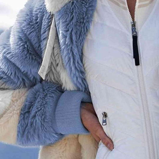 EB | Color Block Zip-Up Kapuzenjacke