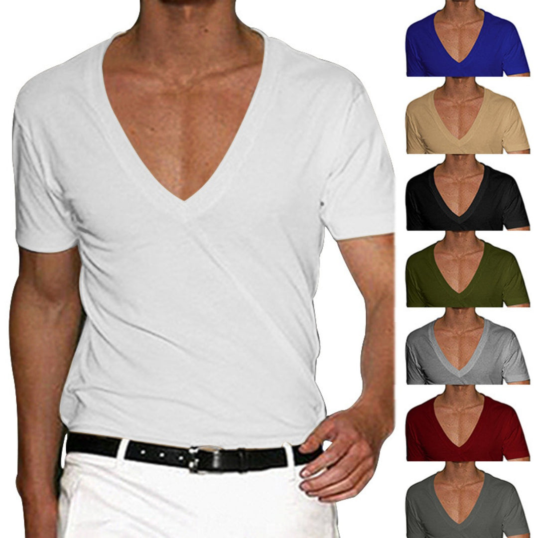 EB | Slim Fit T-Shirt mit V-Ausschnitt