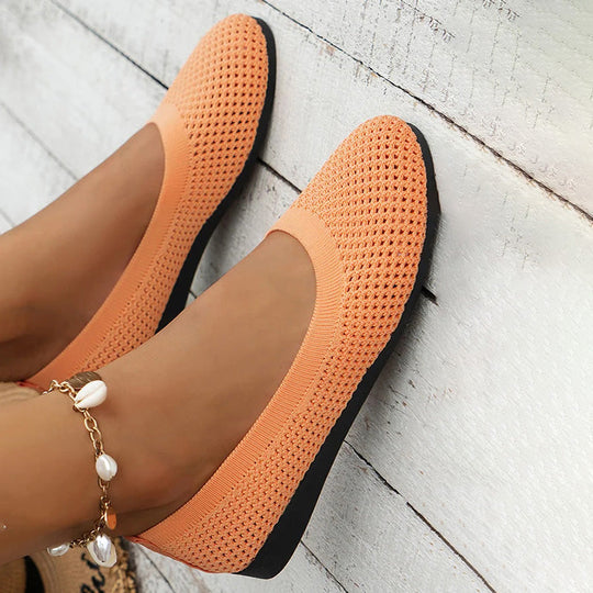 Lässige Atmungsaktive Flache Schuhe EB
