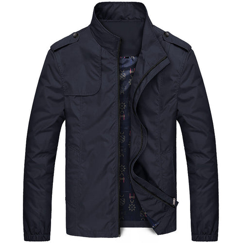 EB | Freizeitjacke Slim Fit - Winddichte Übergangsjacke mit Stehkragen und Taschen, Modernes Design für Alltag und Outdoor