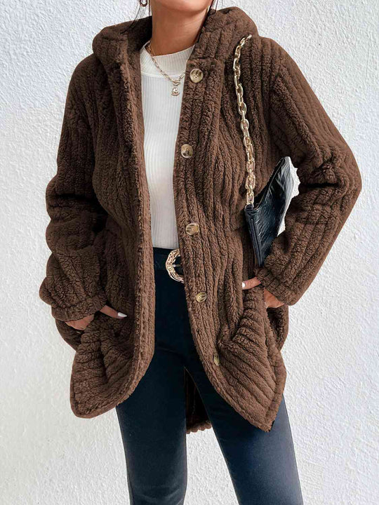 EB | Button Down Kapuzenmantel
