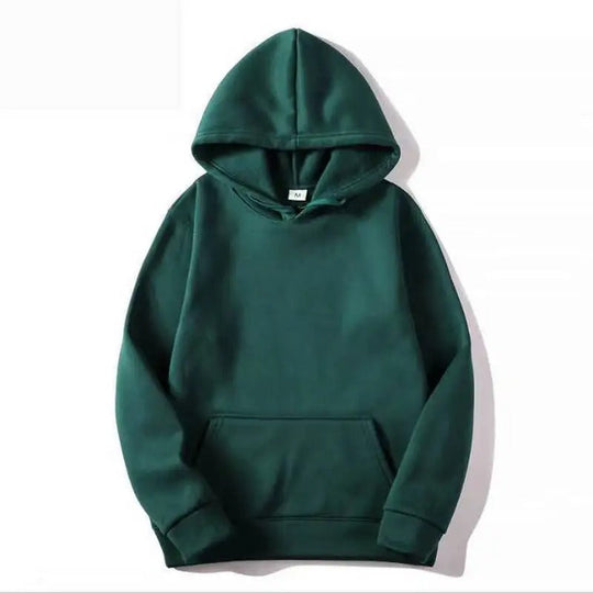 EB | Unifarbener Kapuzenpullover Aus Baumwolle Für Frauen