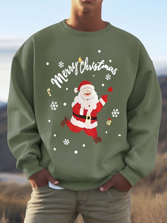 EB | Sweatshirt mit Weihnachtsmotiv Baumwolle Frohe Weihnachten Design