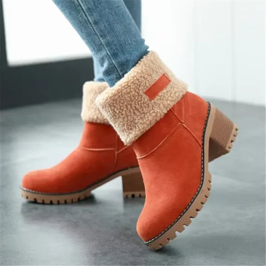 EB | Elegante und Warme Leder - Schneestiefel