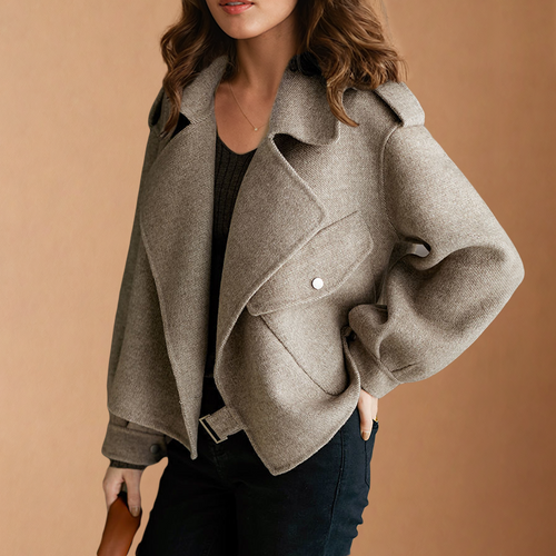 EB | Klassische Wolljacke mit Klappe