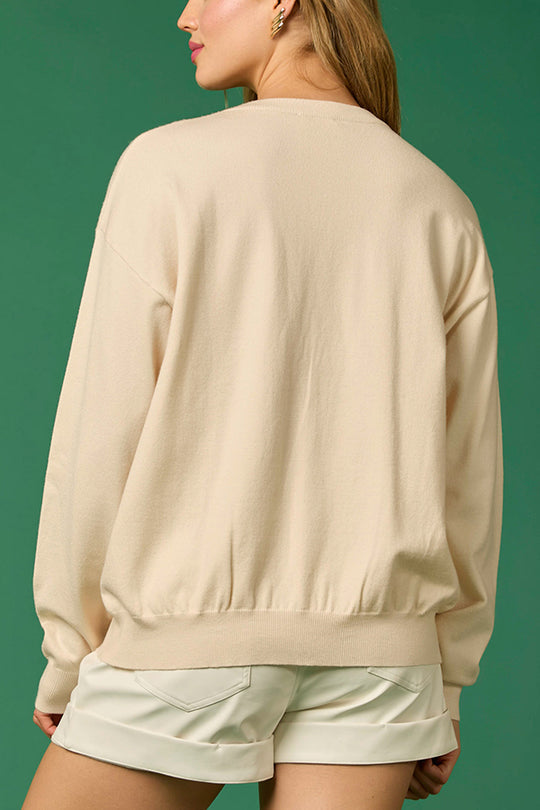 EB | Weihnachtssoldat Pailletten Mode Lässiger Sweatshirt