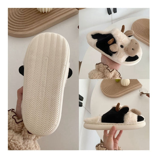 EB | Bequeme Damen Hausschuhe mit Tiermuster