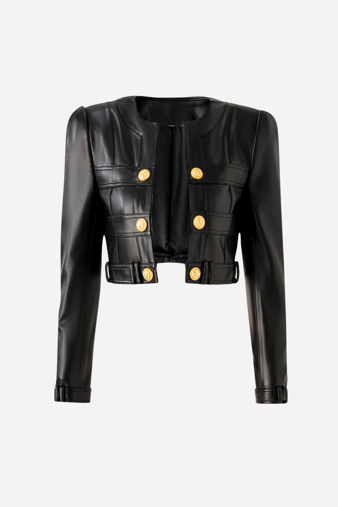 EB | Pu Jacke & Minirock Set