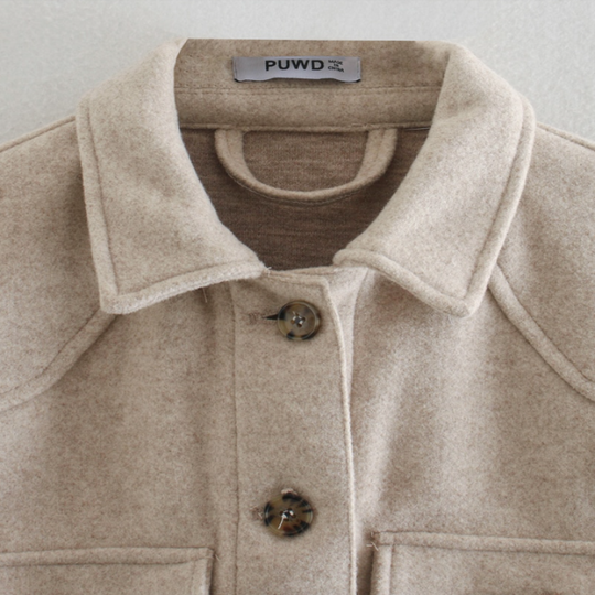 EB | Damen Mid-Length Wollmantel - Stilvoller und Eleganter Übermantel