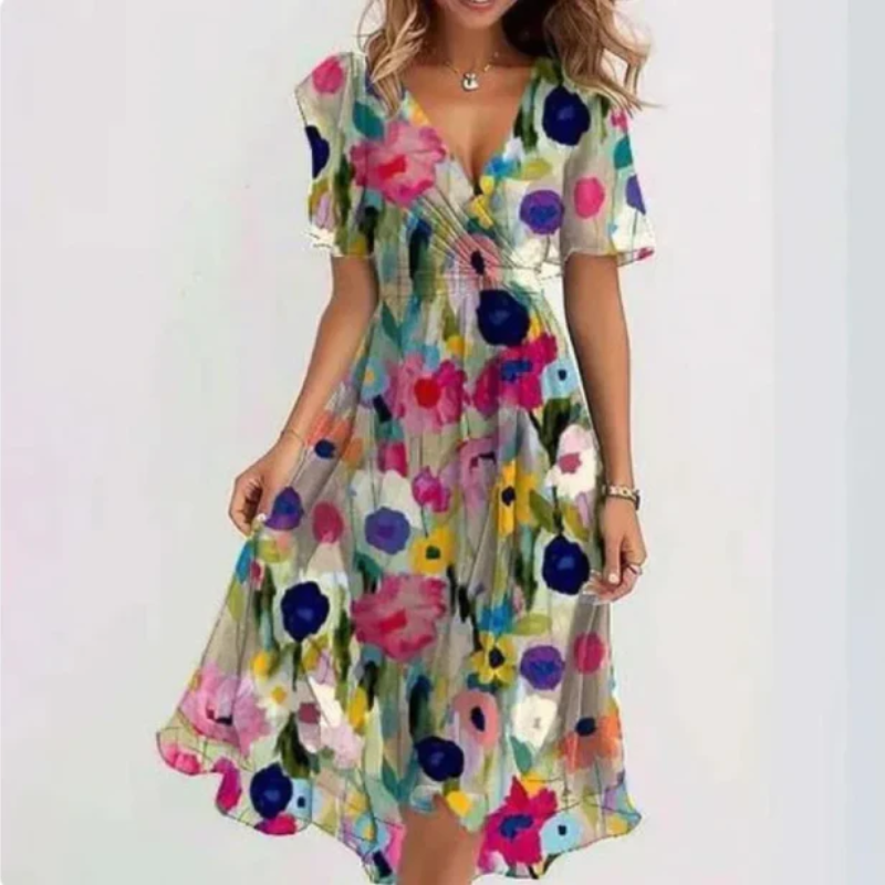EB | Damen Elegant Sommerkleid Partykleid