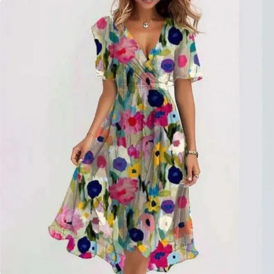 EB | Damen Elegant Sommerkleid Partykleid