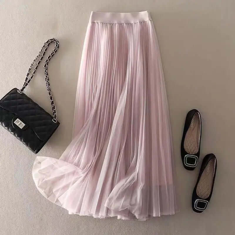 EB | Damen Faltenrock Lang Maxi