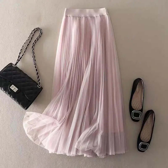 EB | Damen Faltenrock Lang Maxi