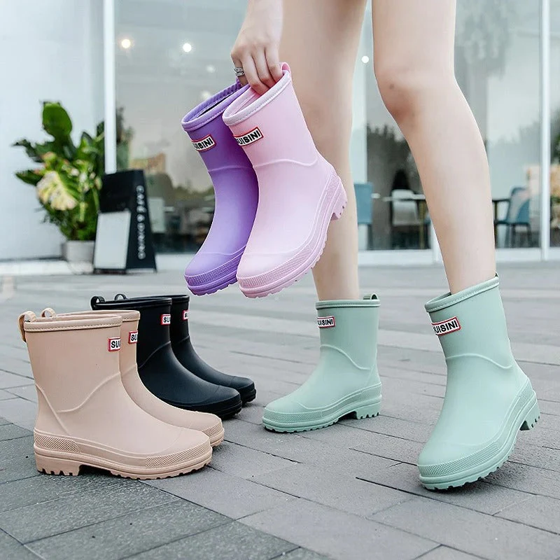 EB | Damen Wasserdichte Gummistiefel Boots