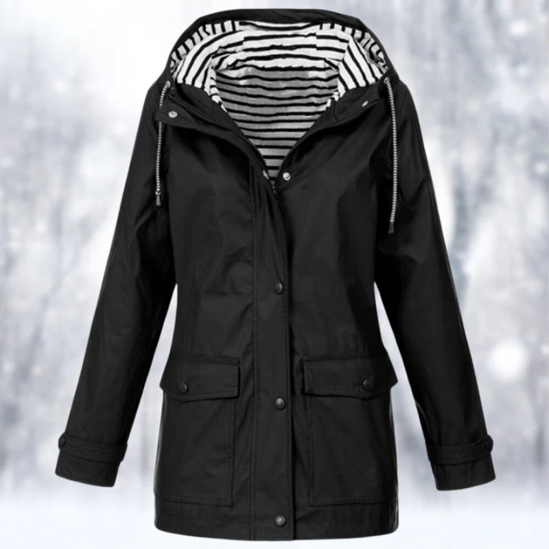 EB | Damen Kapuze Regenjacke Wasserdichte