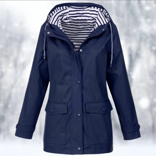 EB | Damen Kapuze Regenjacke Wasserdichte