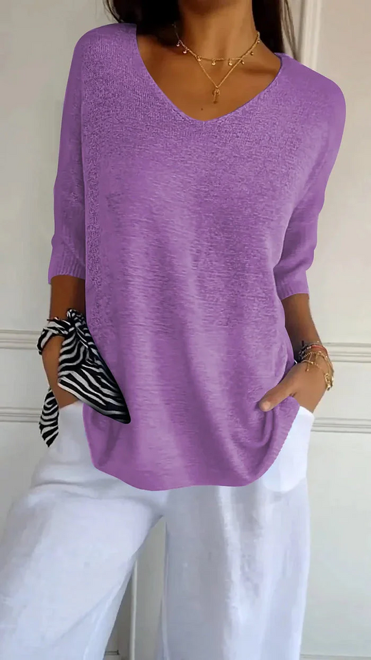 EB | Damen Langarm Shirt Stricktop