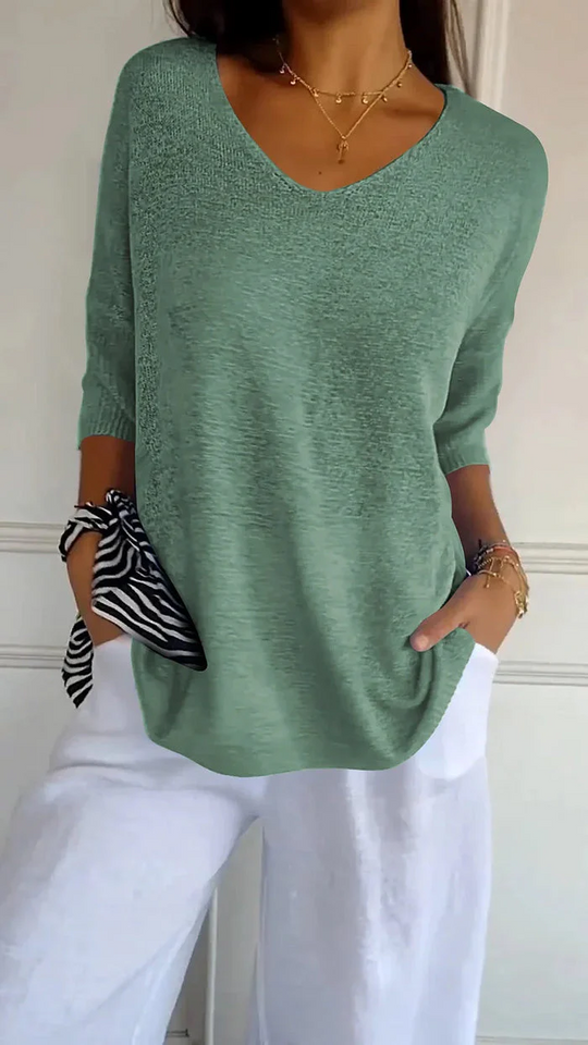 EB | Damen Langarm Shirt Stricktop