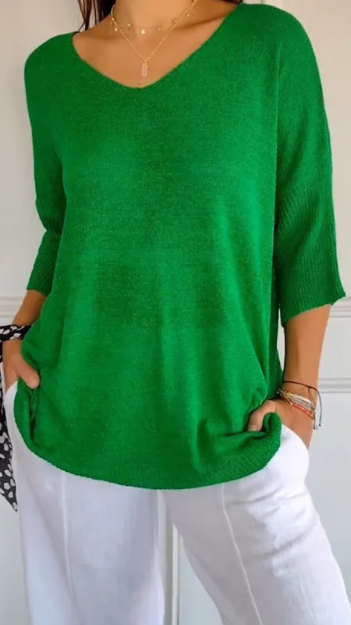 EB | Damen Langarm Shirt Stricktop