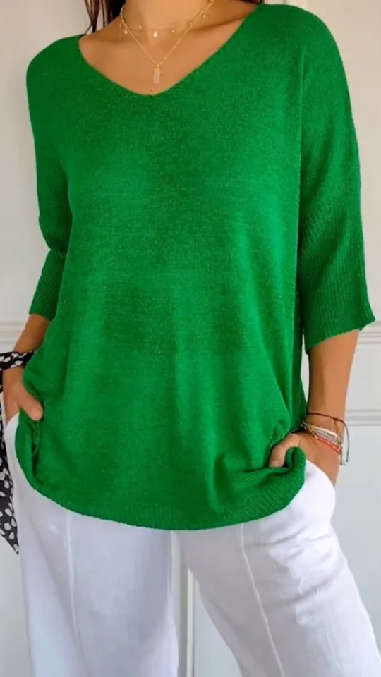 EB | Damen Langarm Shirt Stricktop